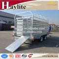 heavy duty galvanized tandem livestock trailer